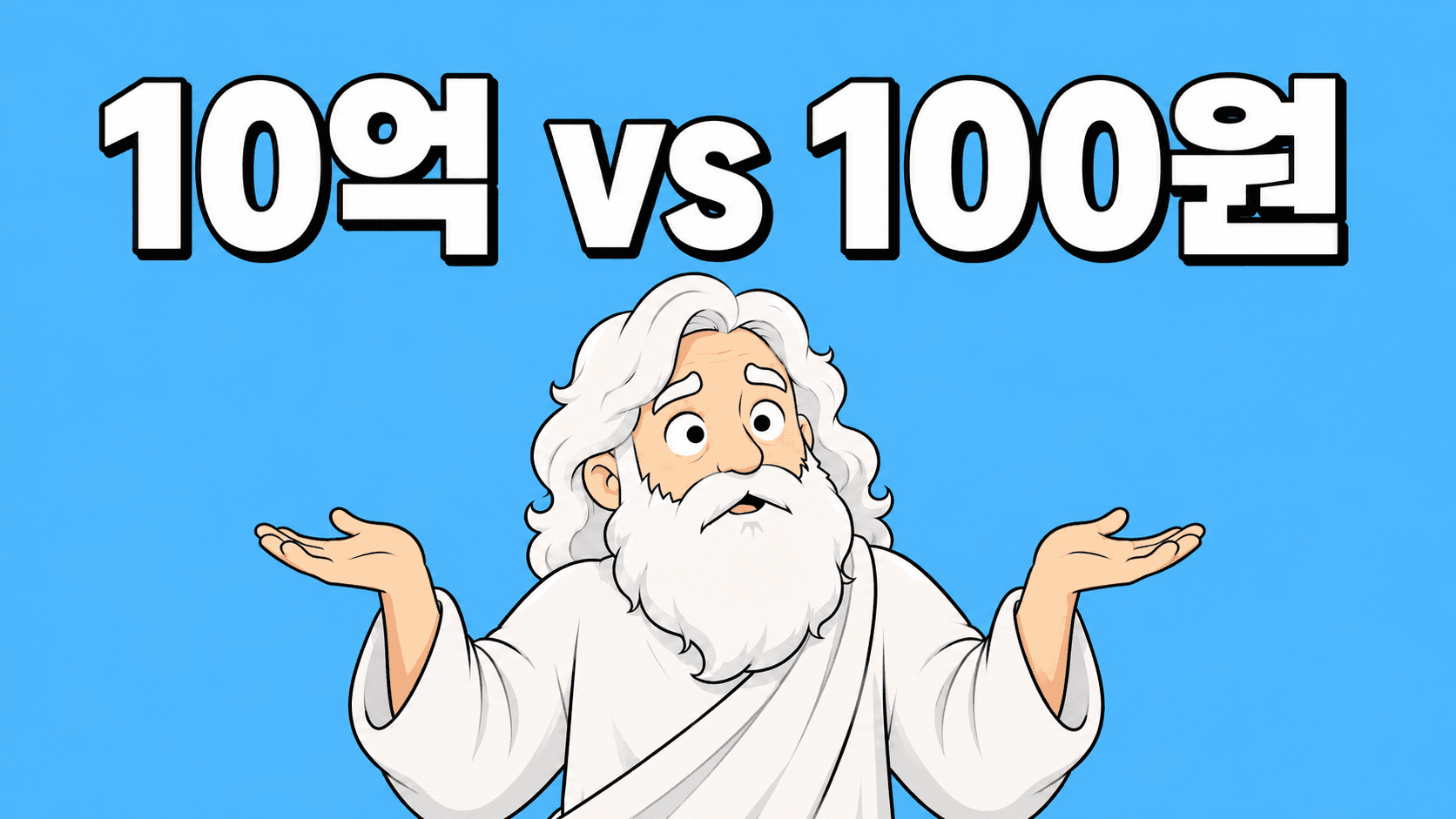 10억 vs 100원