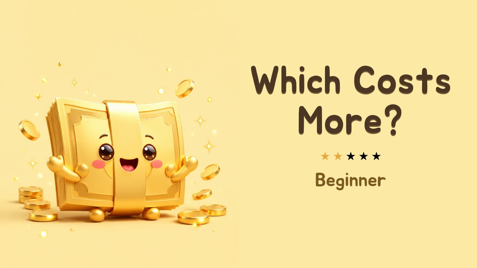 Which Costs More? (Beginner)