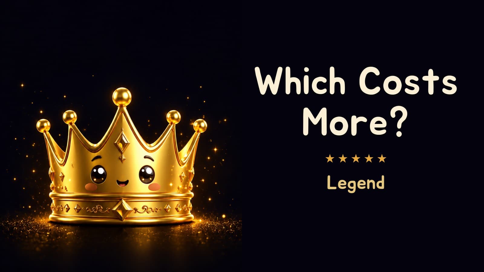 Which Costs More? (Legend)